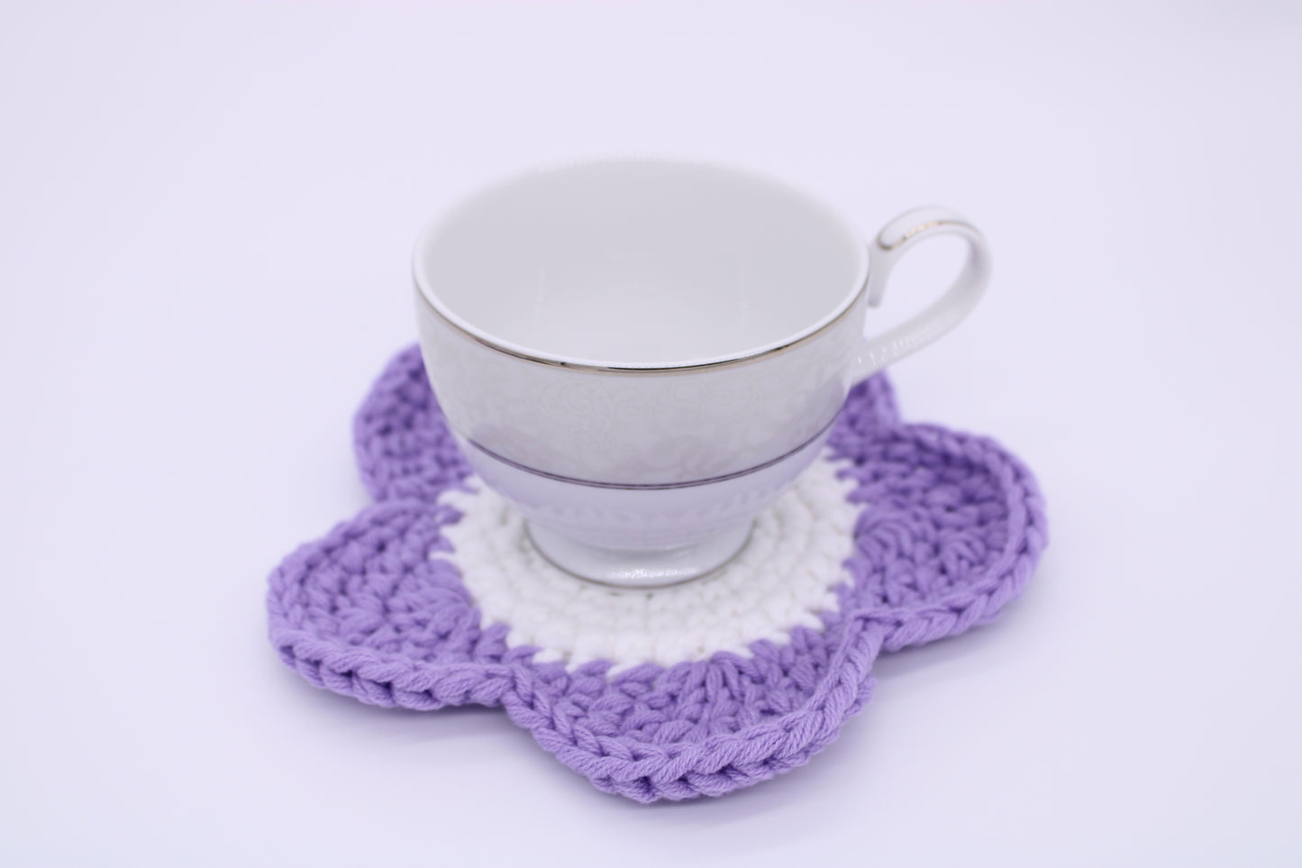 Purple/White Flower Coaster