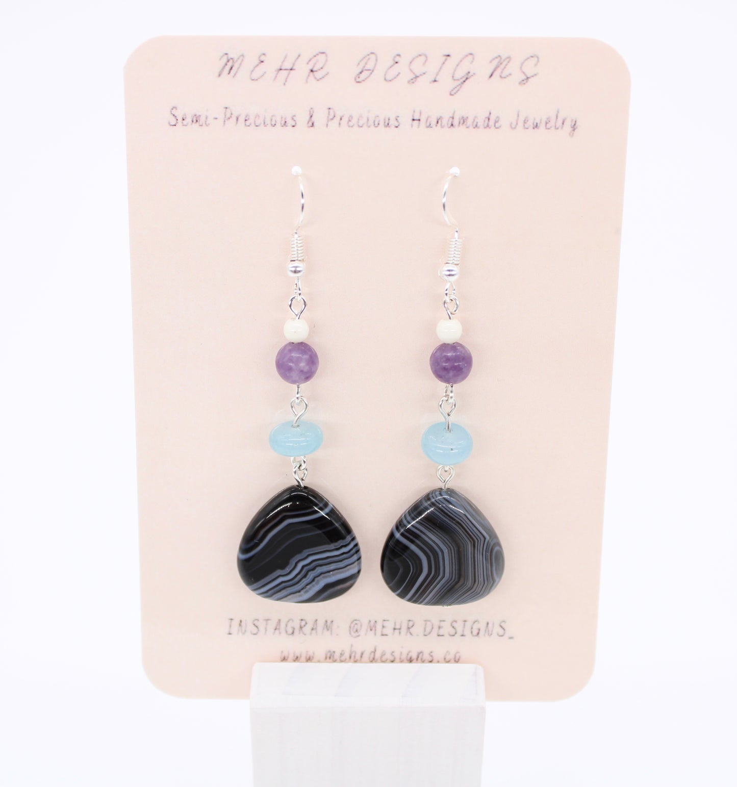 Large Onyx Earrings