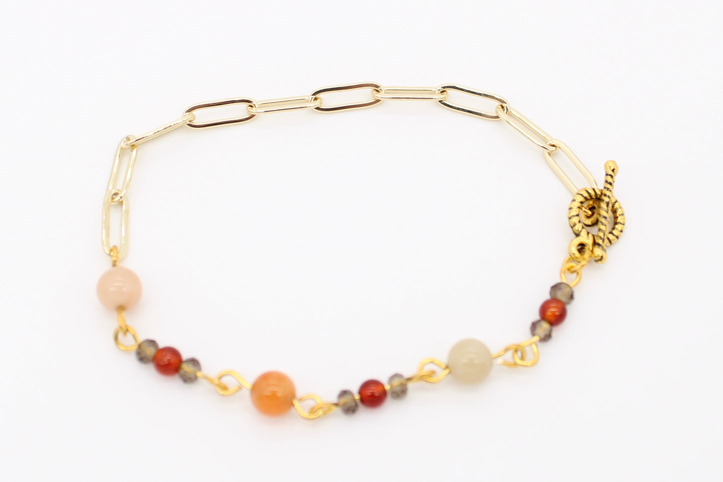 Carnelian & Jade Bracelet
