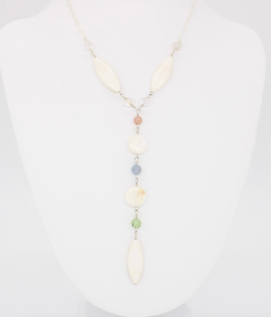 Drop White Shell Necklace
