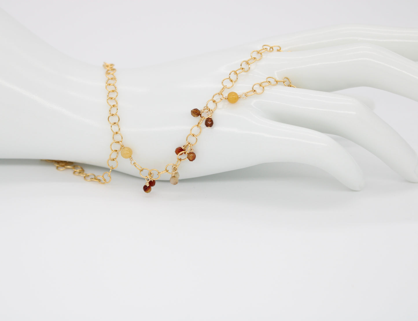 Gold Gemstone Hand Harness