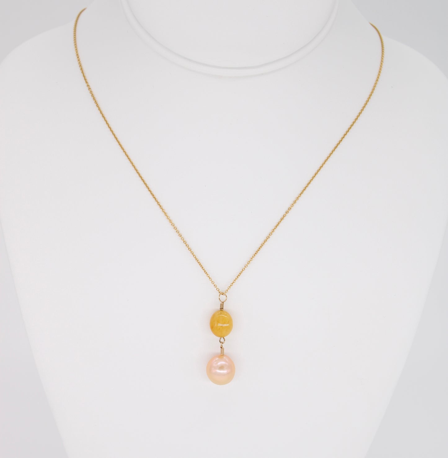 Sapphire and Pearl Locket Necklace