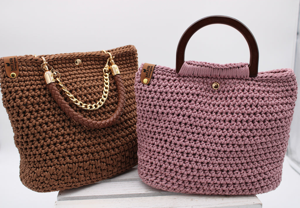 Brown Crochet Purse