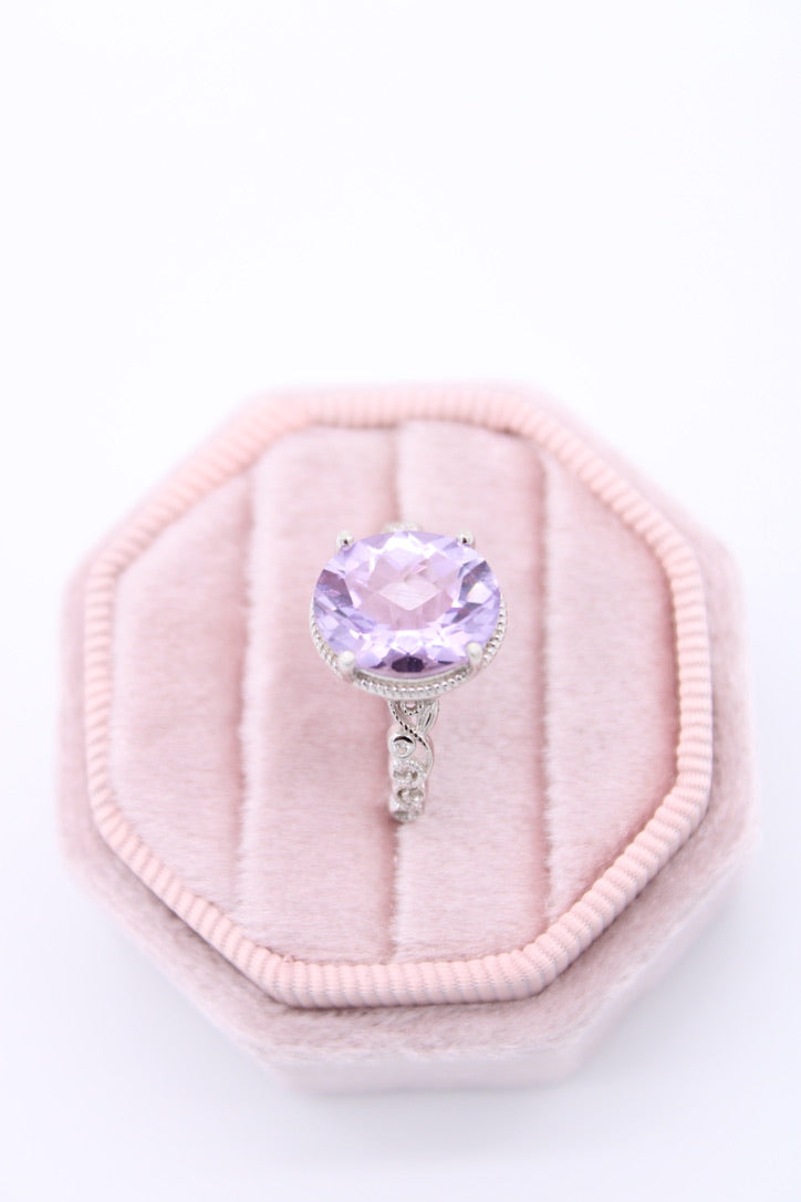 Lavender Amethyst Vine Ring