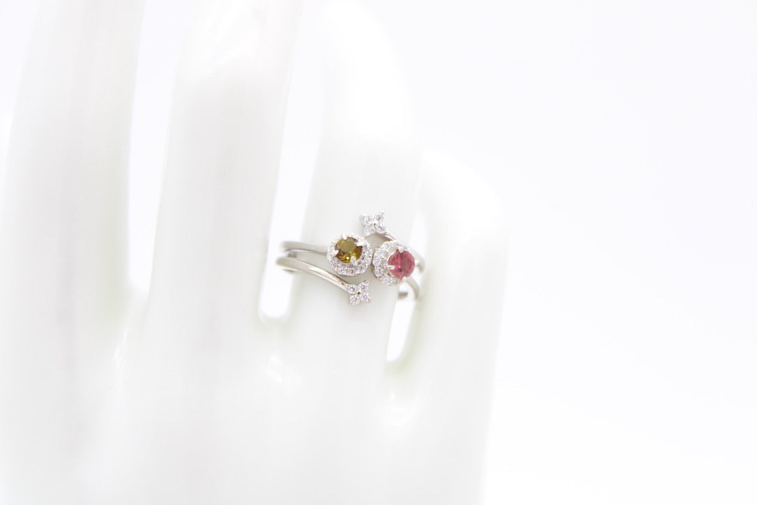 Stackable Tourmaline Round Ring