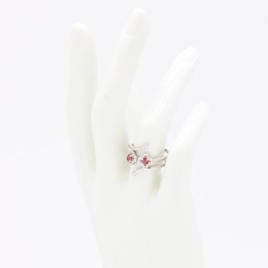 Stackable Tourmaline Clover Ring