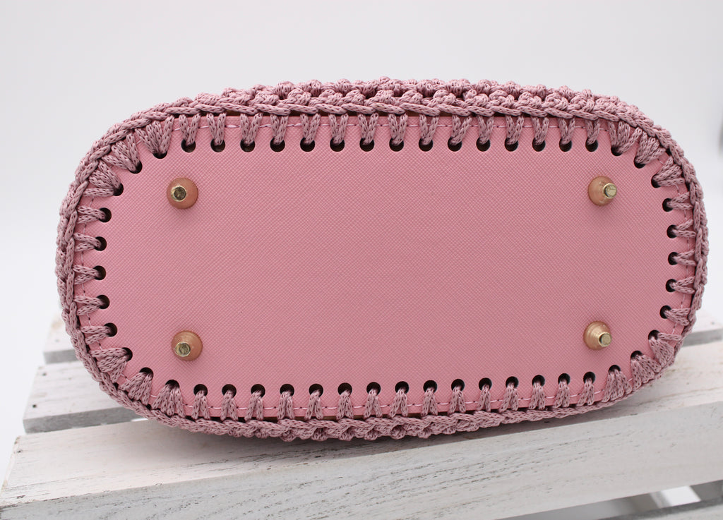 Pink Crochet Purse