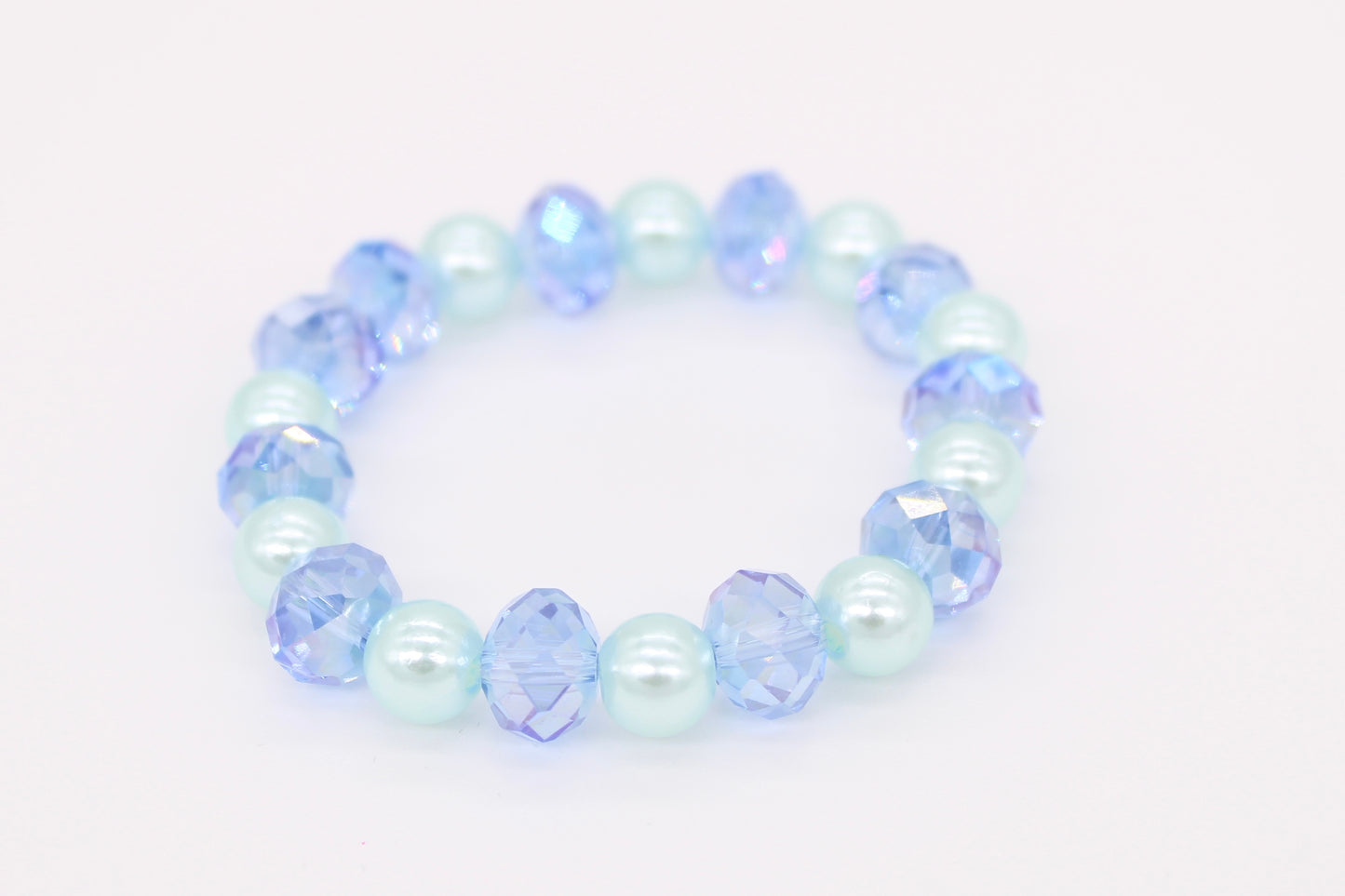 Crystal Pearl Blue Bracelet