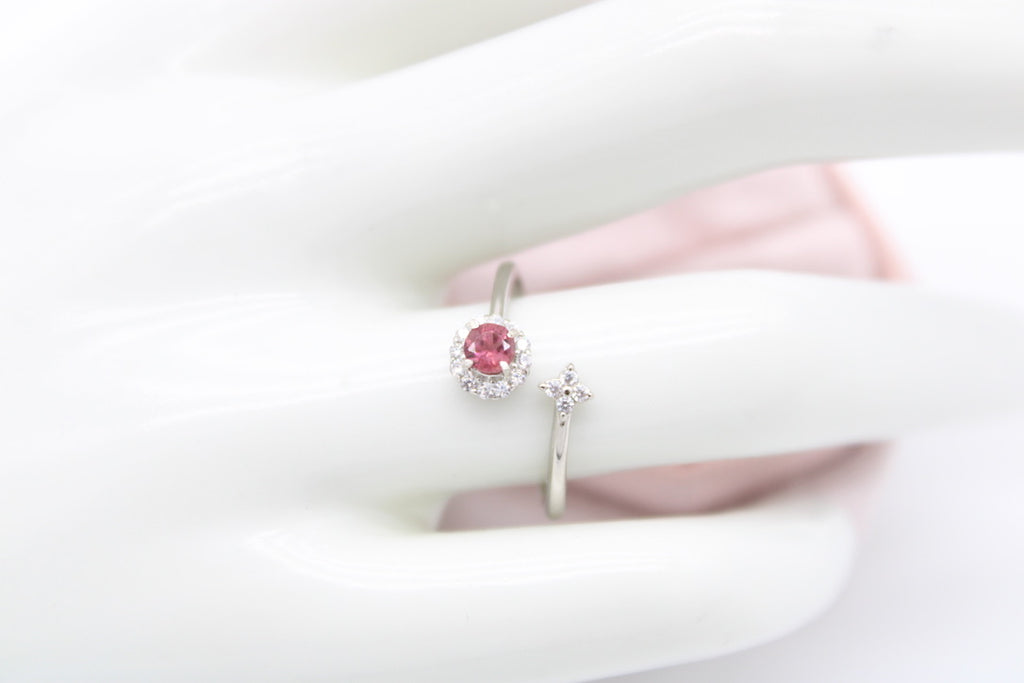Stackable Tourmaline Round Ring