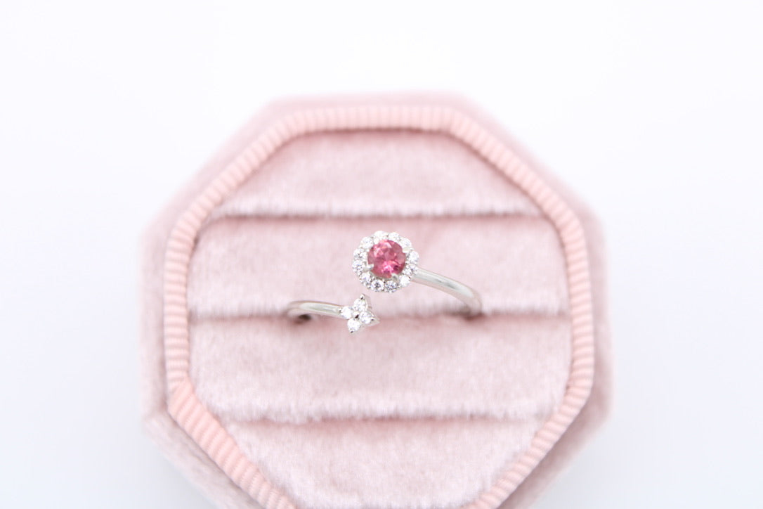Stackable Tourmaline Round Ring(One-Off)