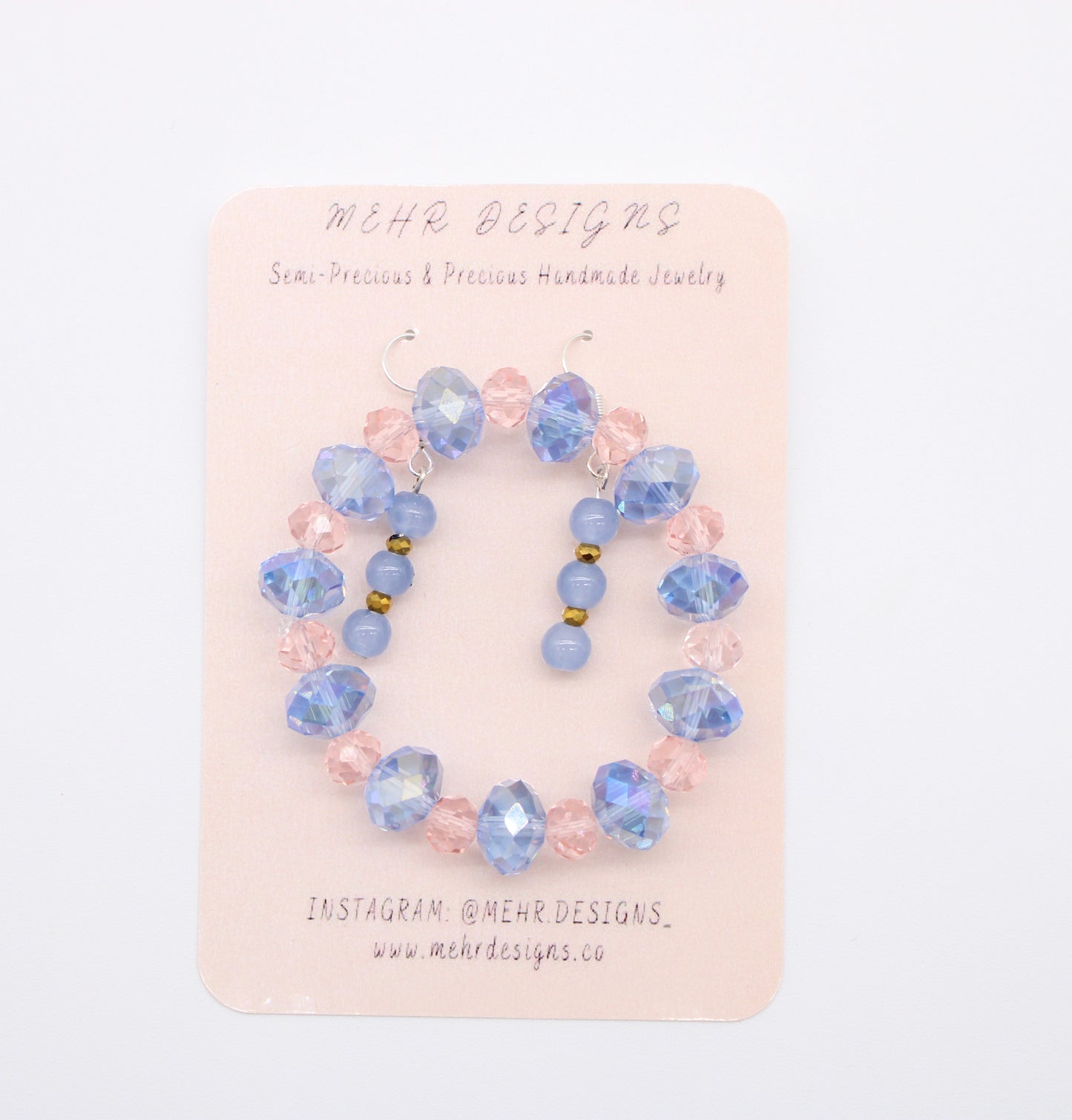 Blush Bracelet & Earrings