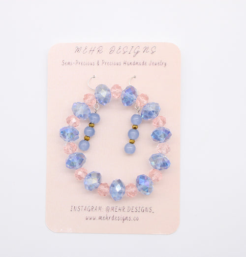 Blush Bracelet & Earrings