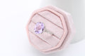 Lavender Amethyst Vine Ring