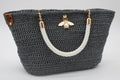 Grey Crochet Purse