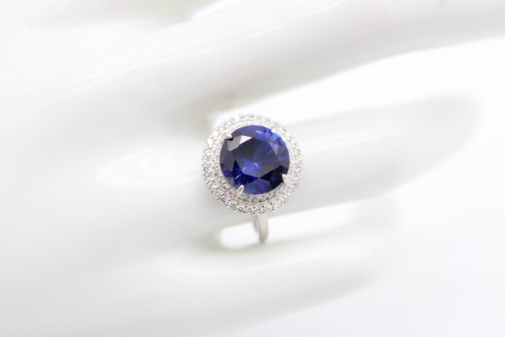 Gemstone Halo Rings