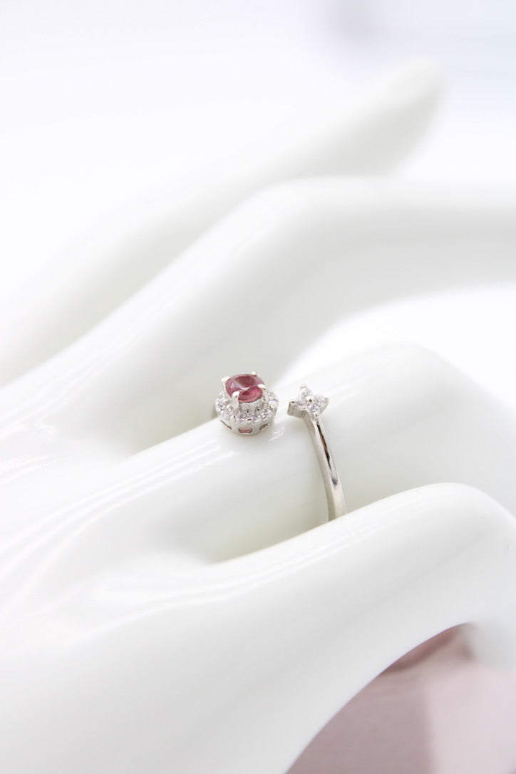 Stackable Tourmaline Round Ring
