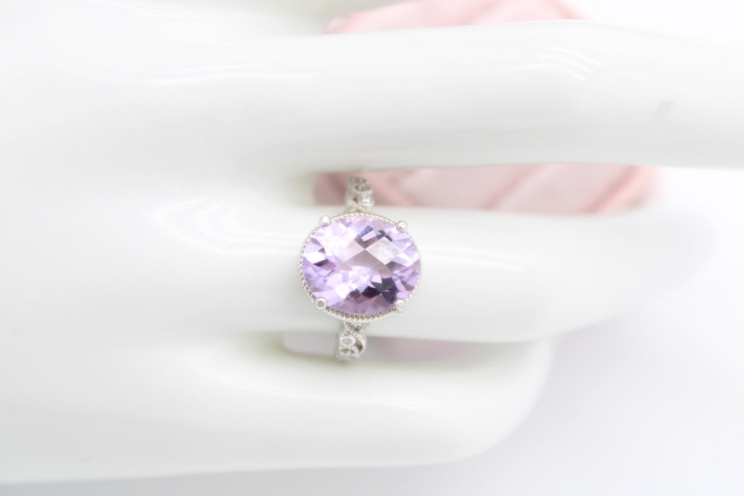 Lavender Amethyst Vine Ring