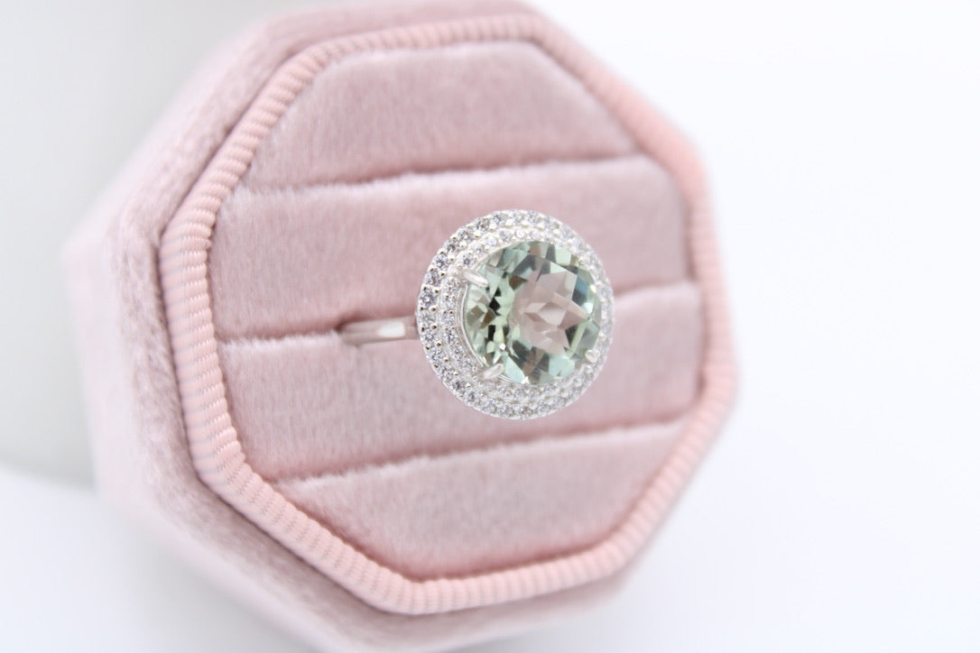 Gemstone Halo Rings
