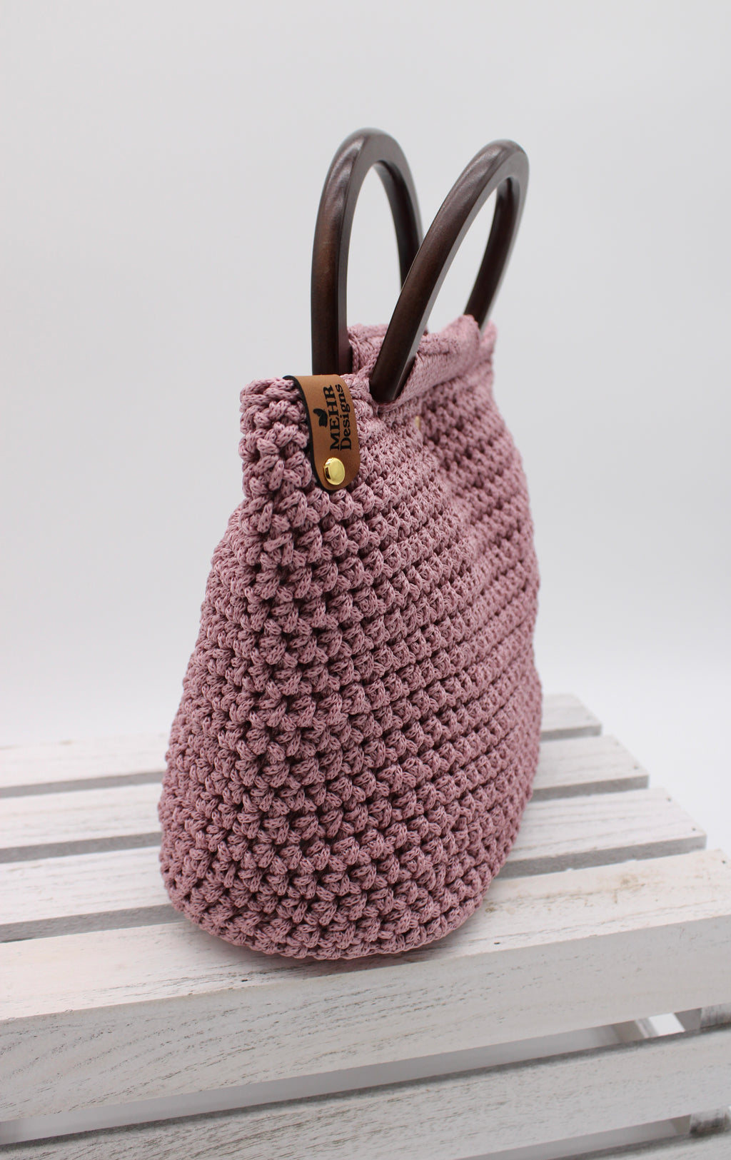 Pink Crochet Purse