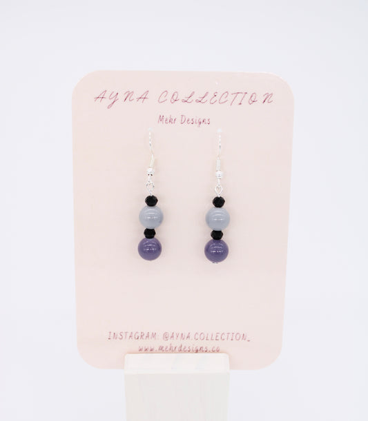 Grey Scale Stacked Earrings