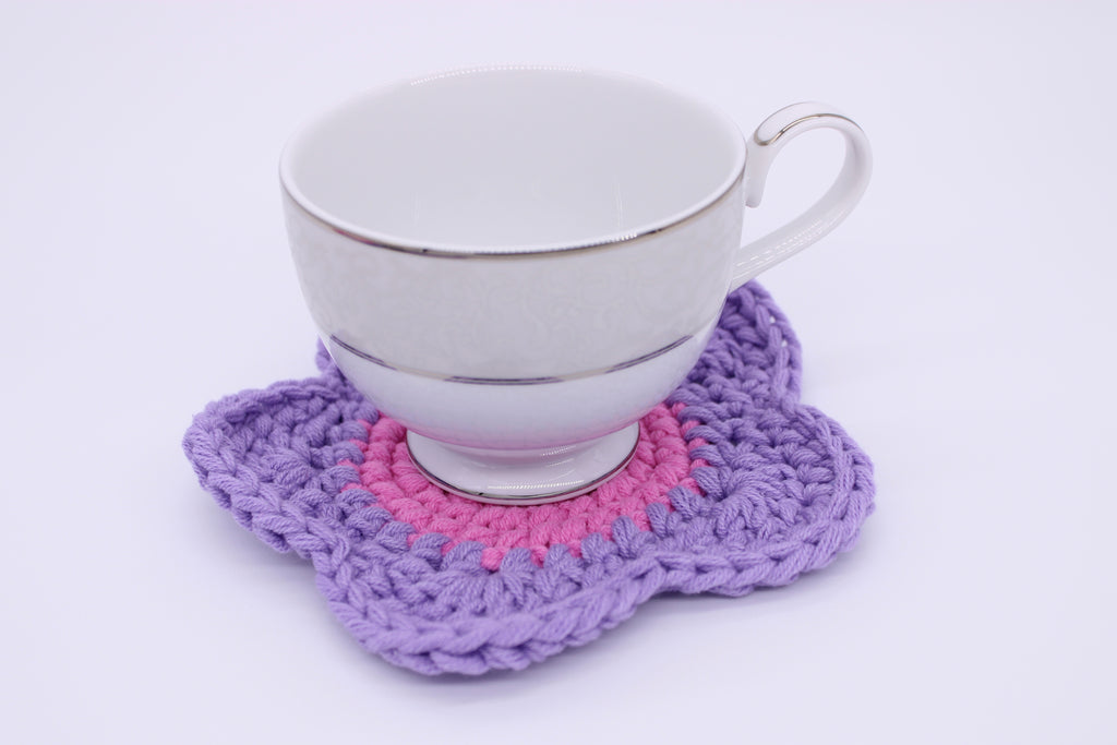 Colorful Flower Coaster Set of 4