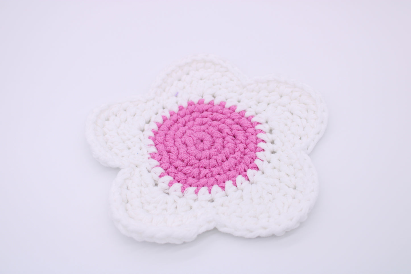 White/Pink Flower Coaster