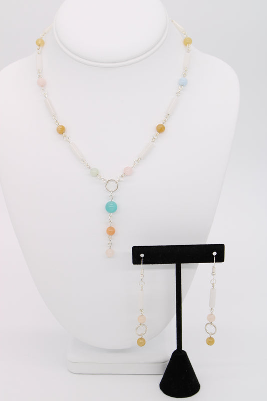 Amazonite Necklace & Earring Set