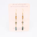 Step Green Jade Earrings