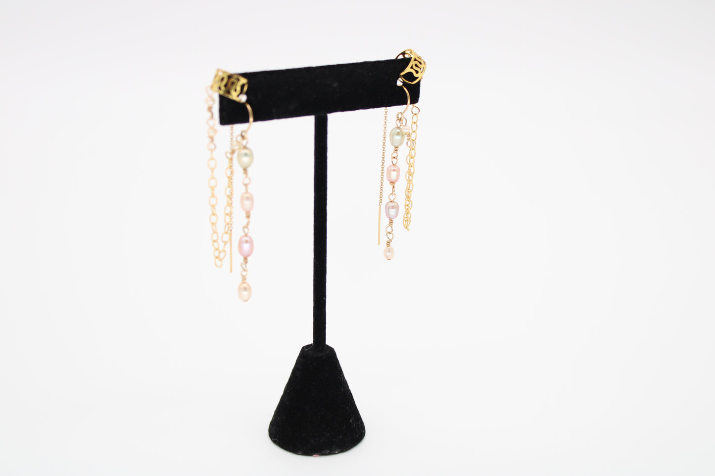 Ear Chain Pearl Threader Earrings