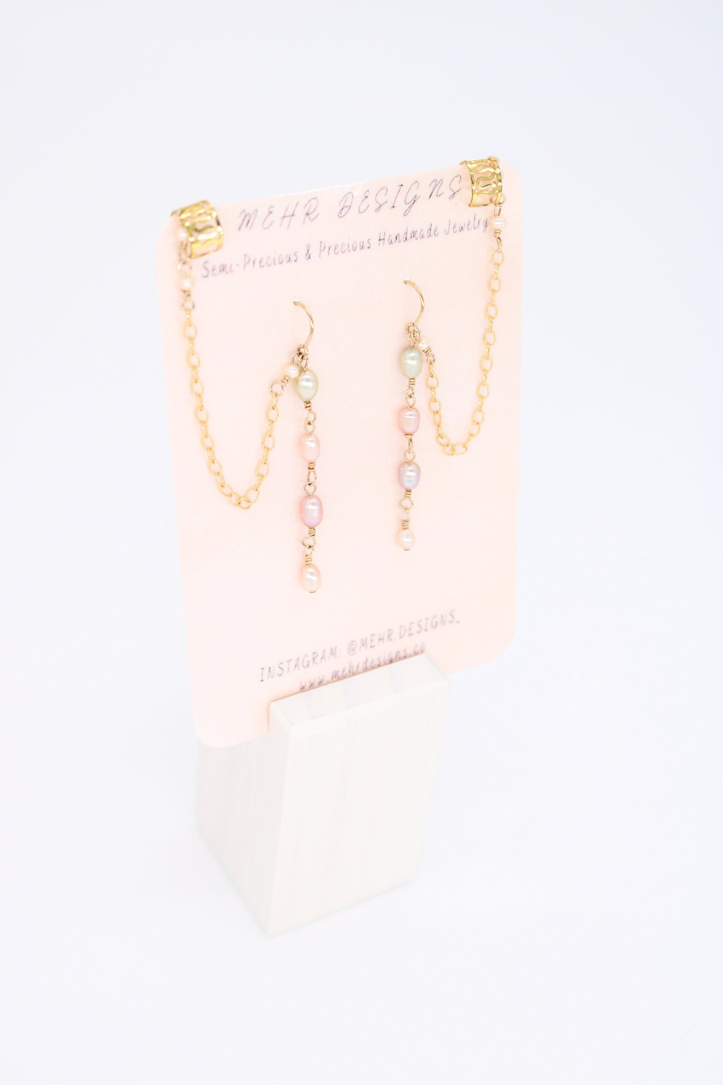 Ear Chain Pearl Threader Earrings