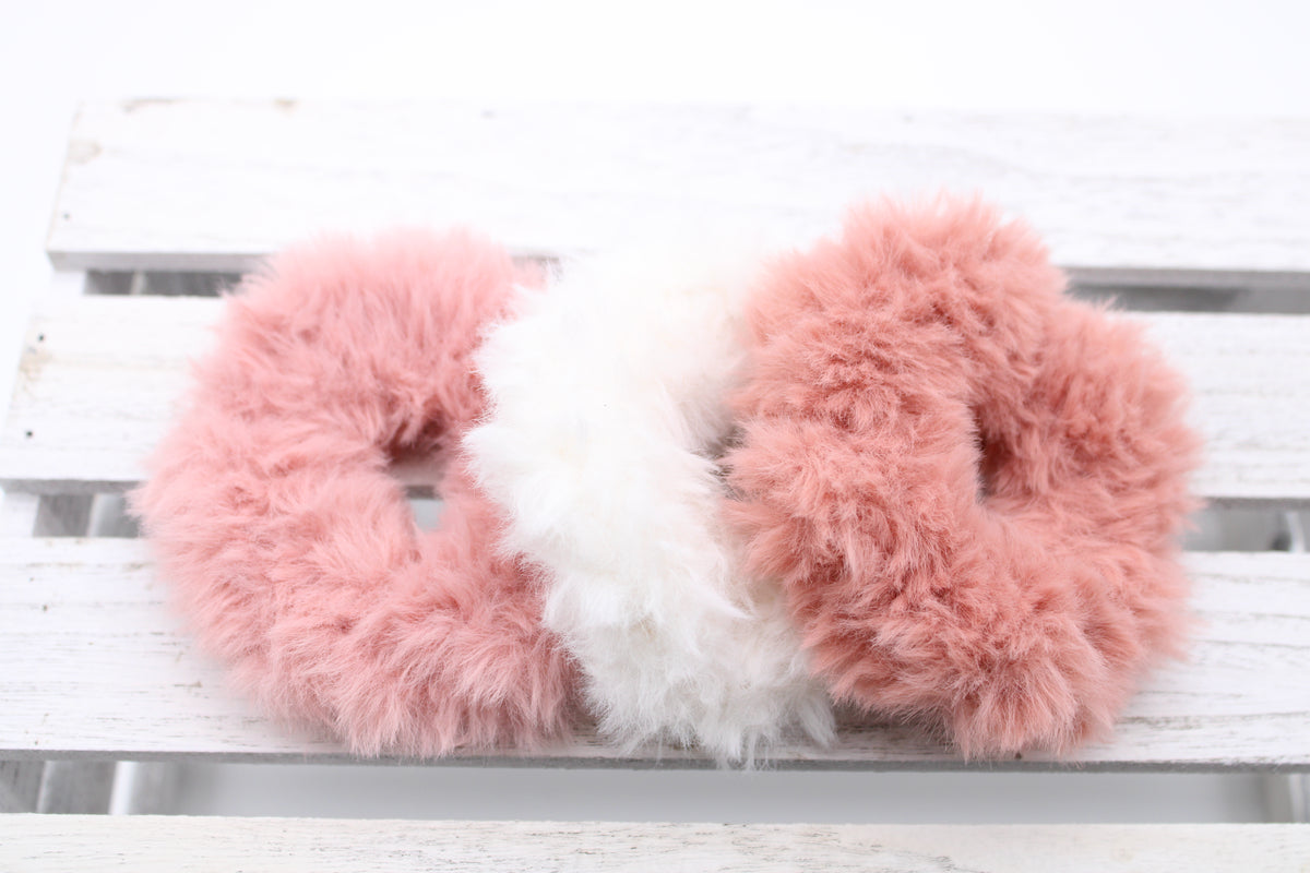 Fluffy Hair Scrunchies