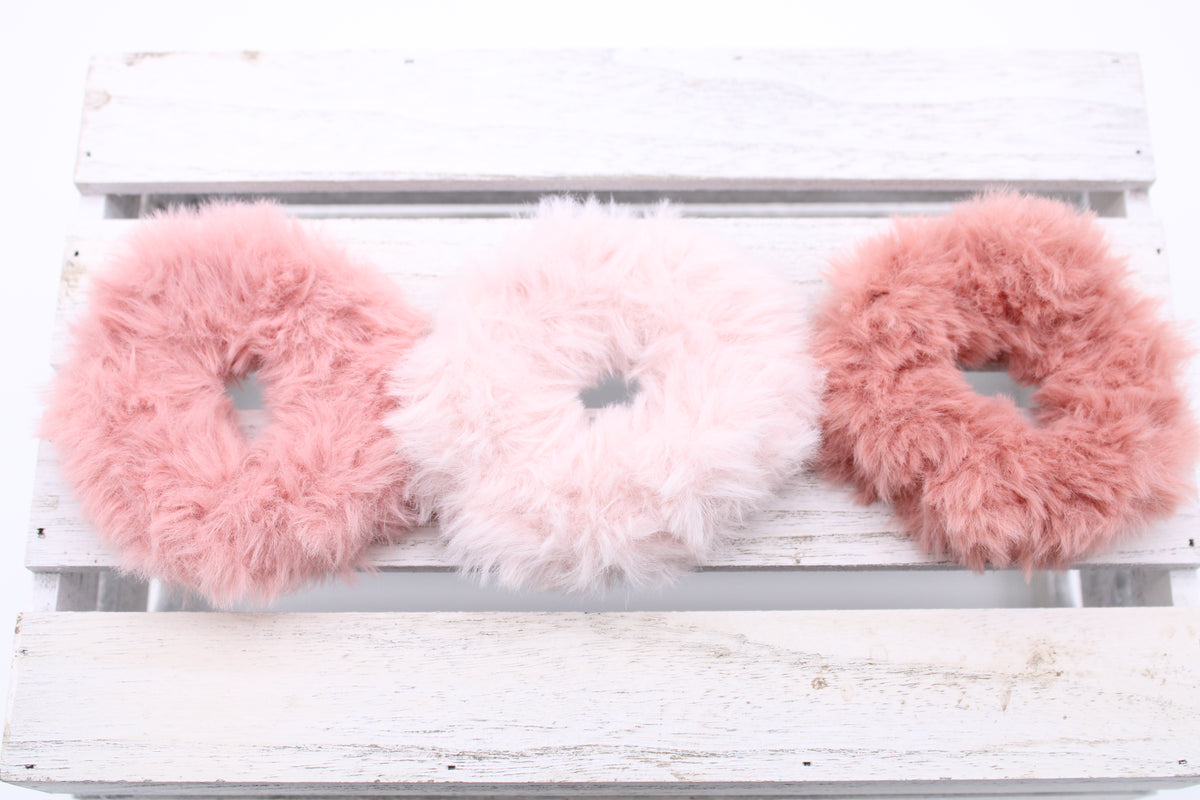 Fluffy Hair Scrunchies
