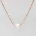 Solitaire Pearl Necklace