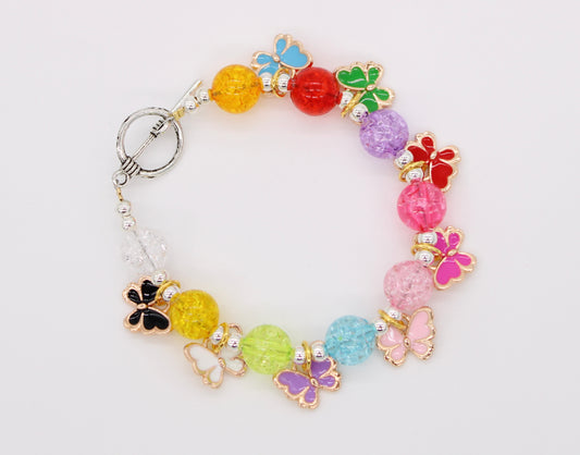 Sparkle Butterfly Charm Bracelet