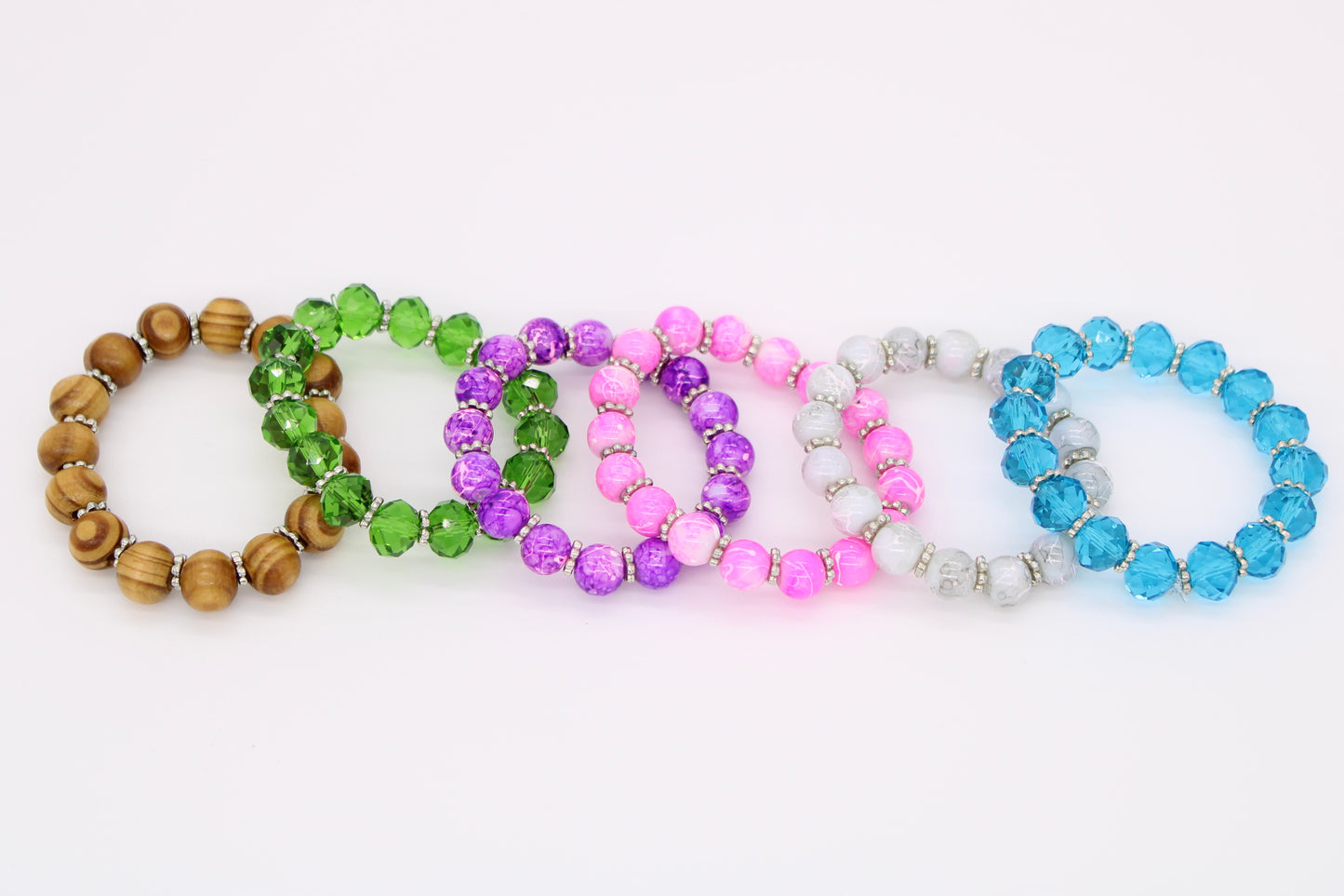 Multi Color Flower Bracelets