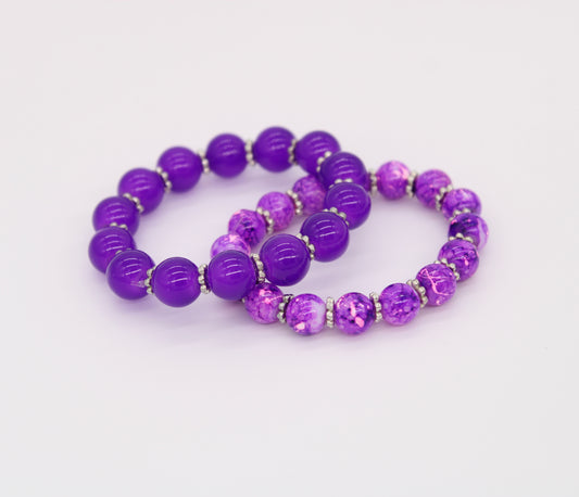 Purple Bracelet Set