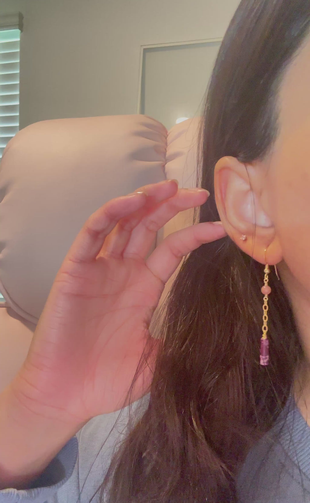 Jasper & Quartz earrings