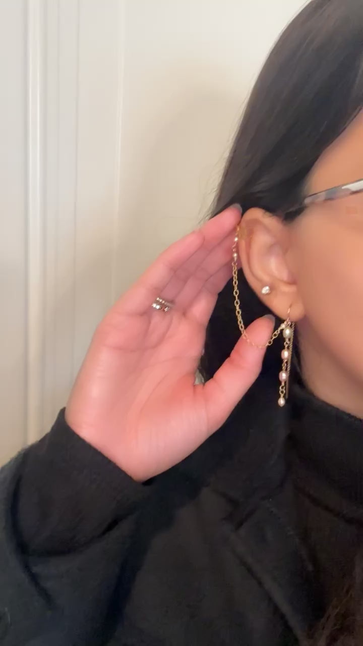 Seraphina Ear Chain & Threader Earrings