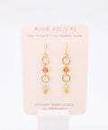 Jade Gold Hoop Earrings