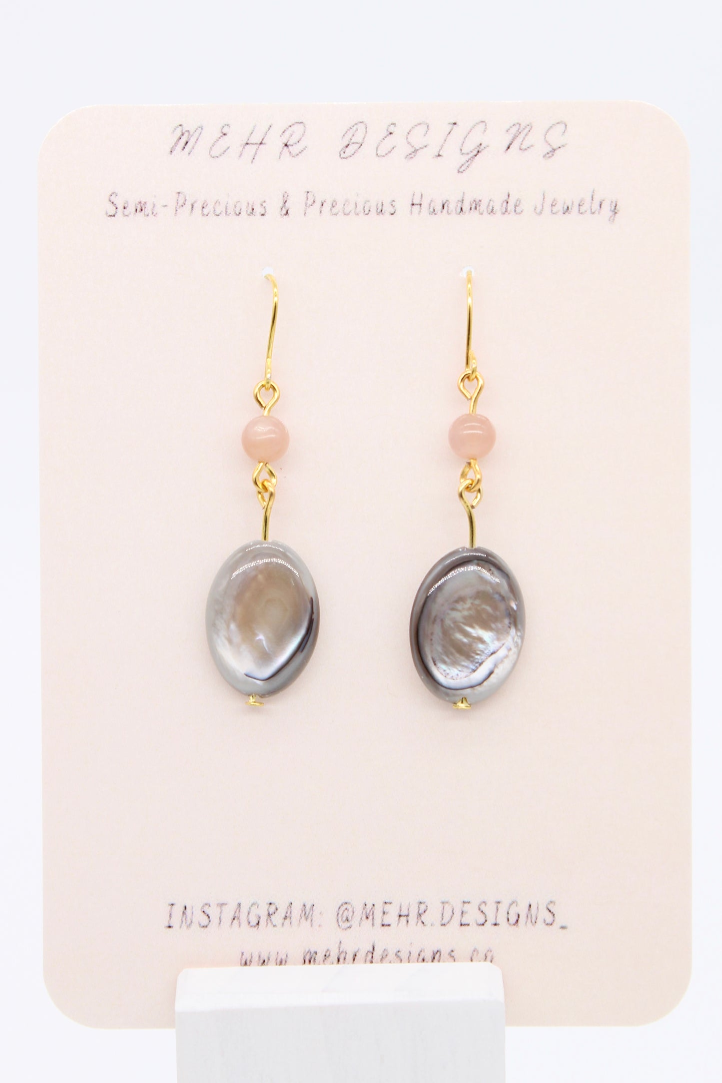 Shell Sunstone Earrings