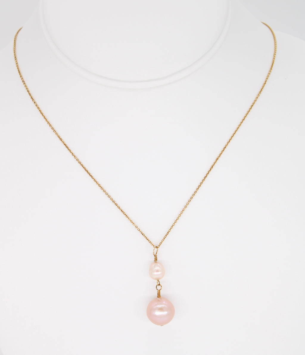 Peach Pearl Edison Locket (Just the Locket)