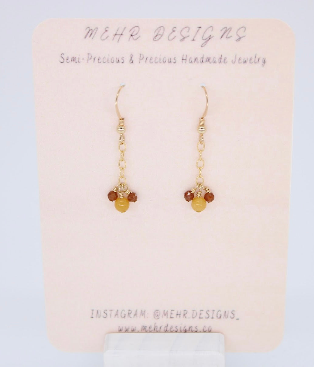 Jade Chain Earrings
