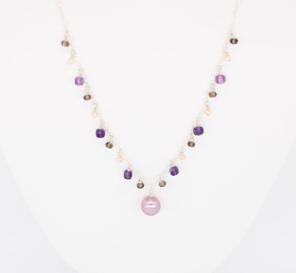 Heirloom Pearl & Quartz Necklace