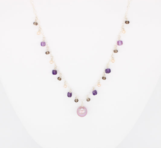 Pearl Gemstone Necklace