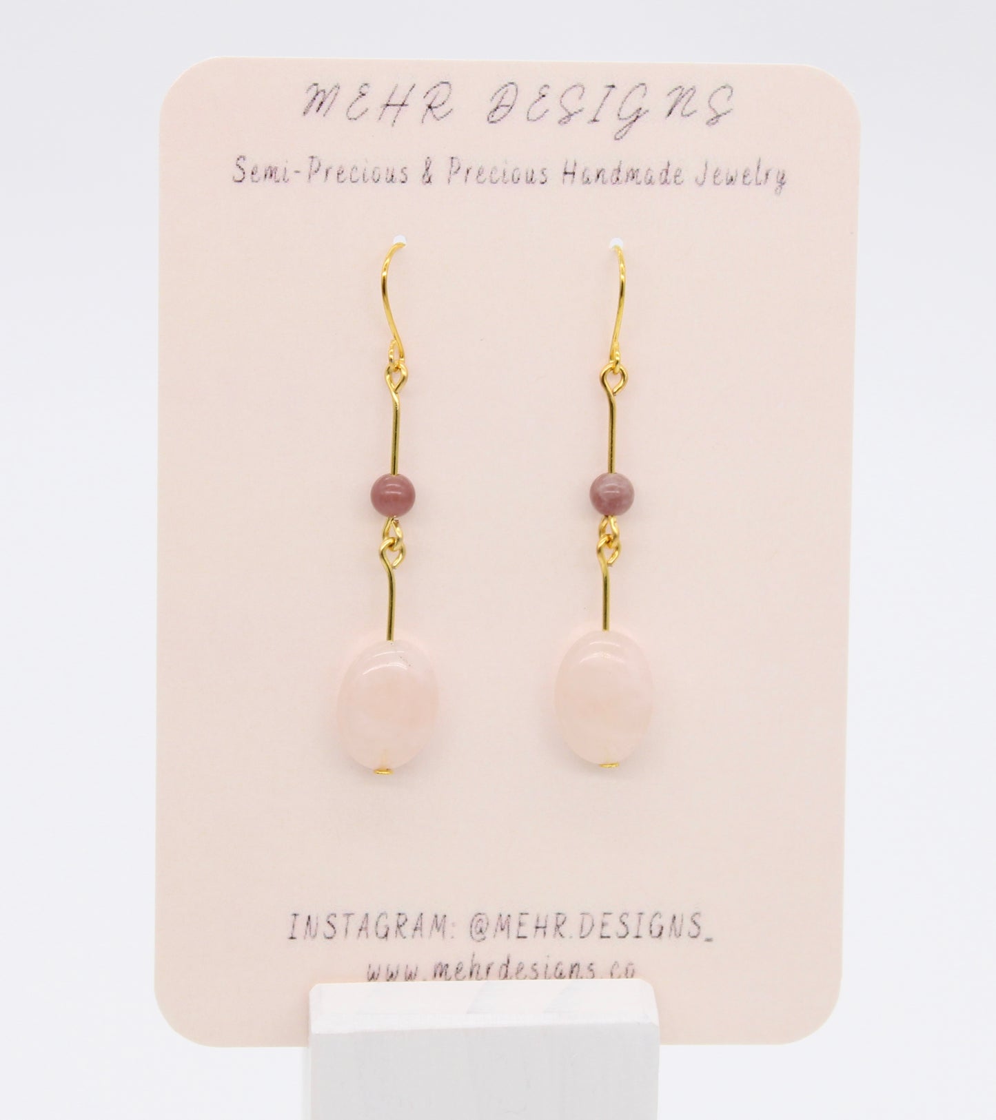 Strawberry Quartz Earrings