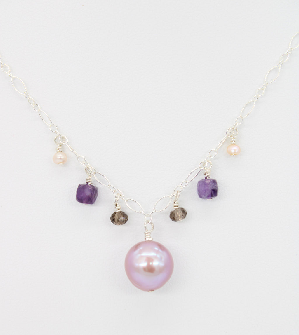 Heirloom Pearl & Quartz Necklace