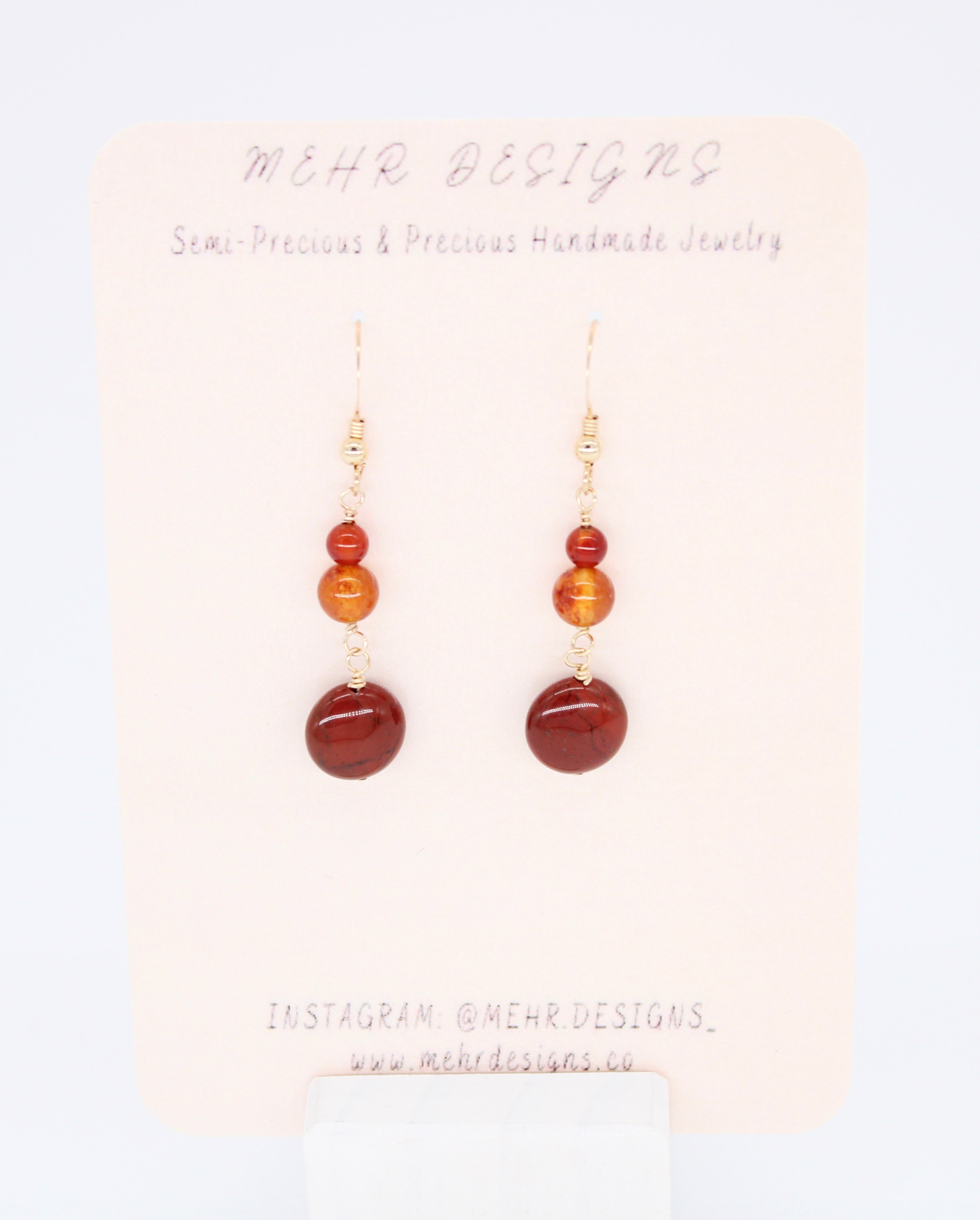 Jasper and Jade Earrings