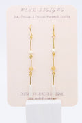 Step White Jade Earrings